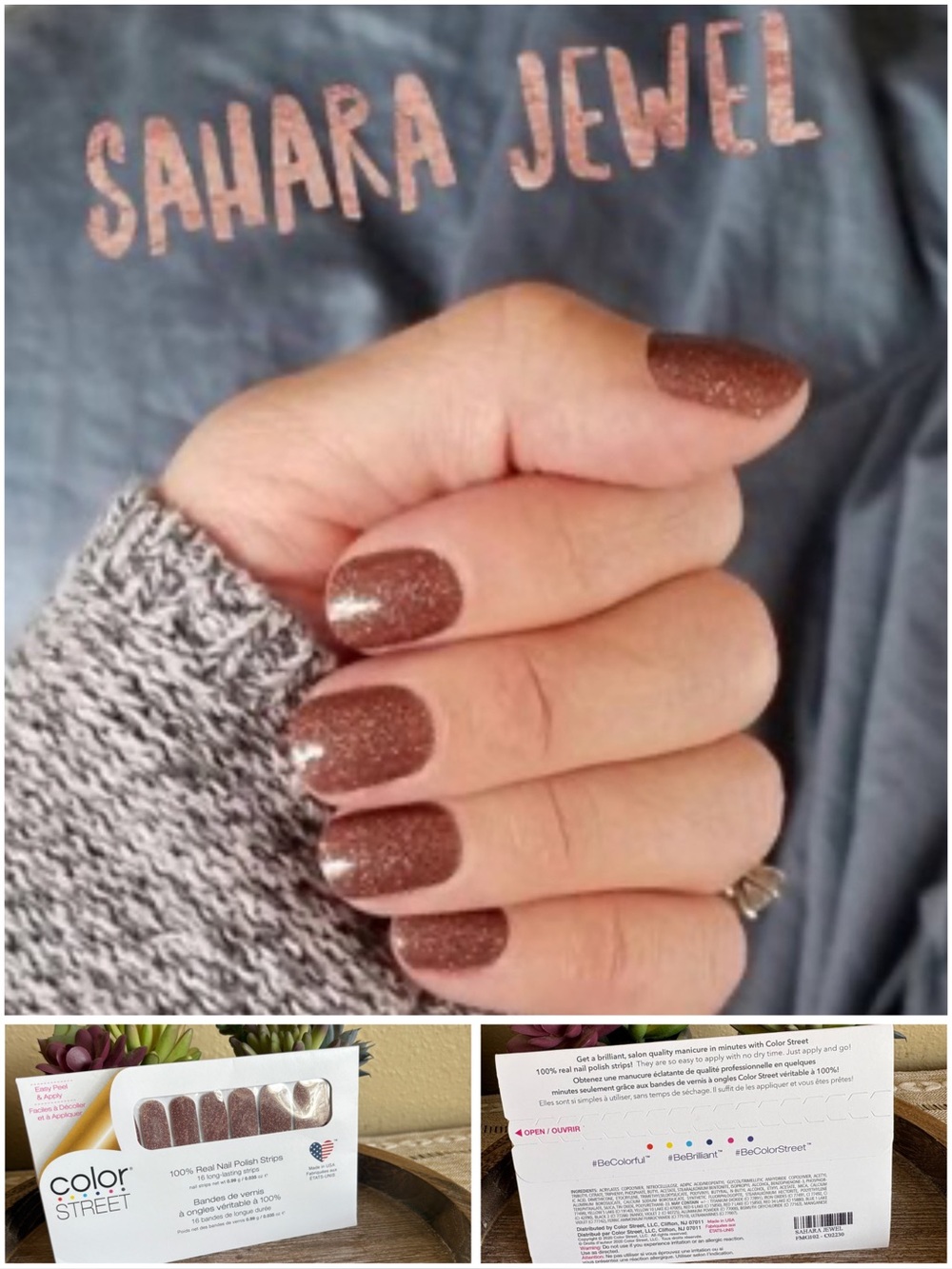 Color Street Nail Polish Strips Sahara Jewel